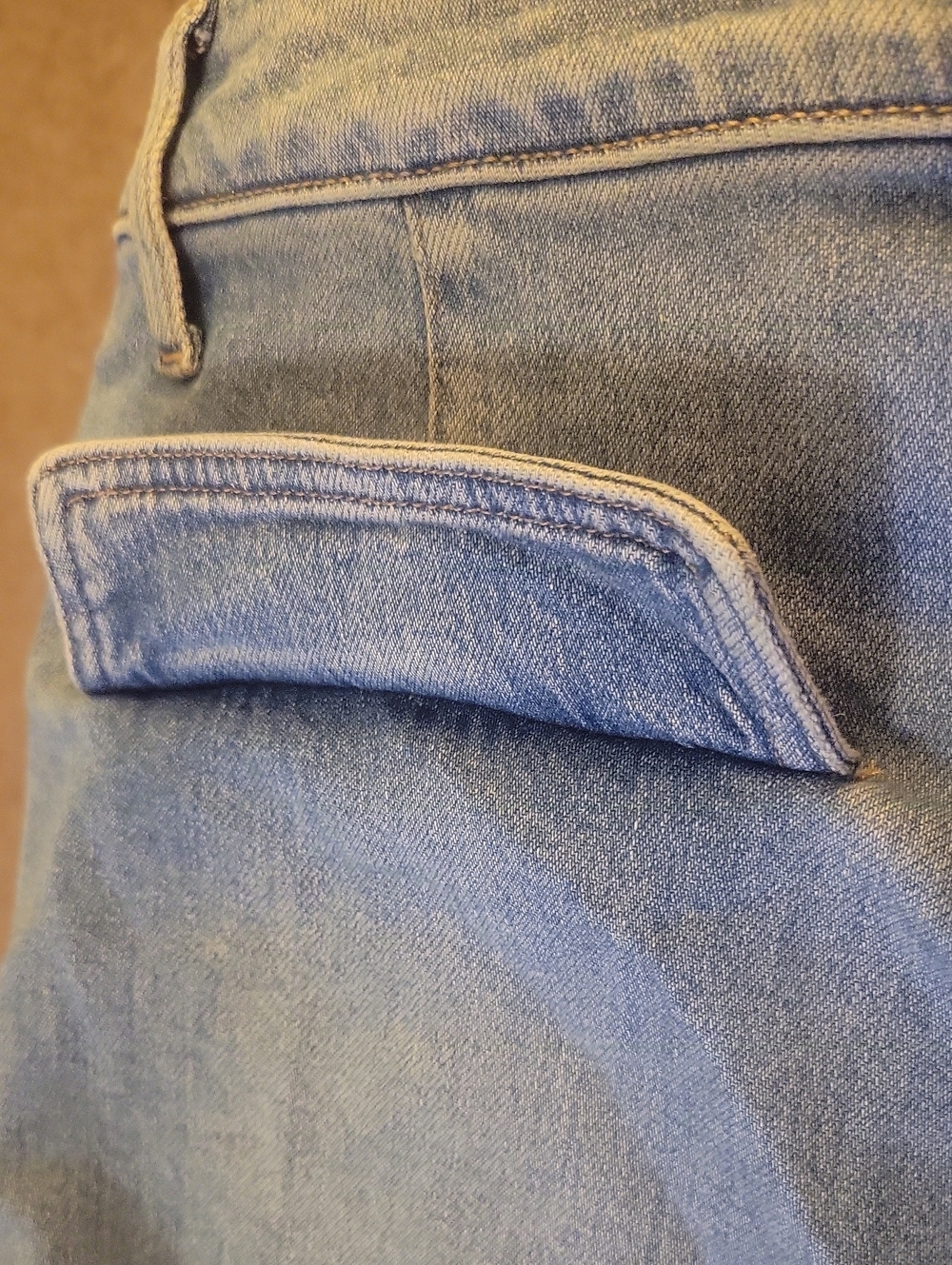 Express Light Blue Straight Cargo Jeans - Picture 11 of 11